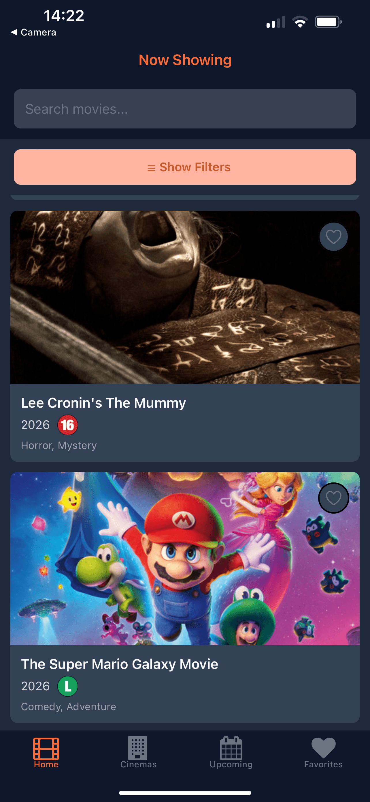 Dr. Cinema interface screenshot 1