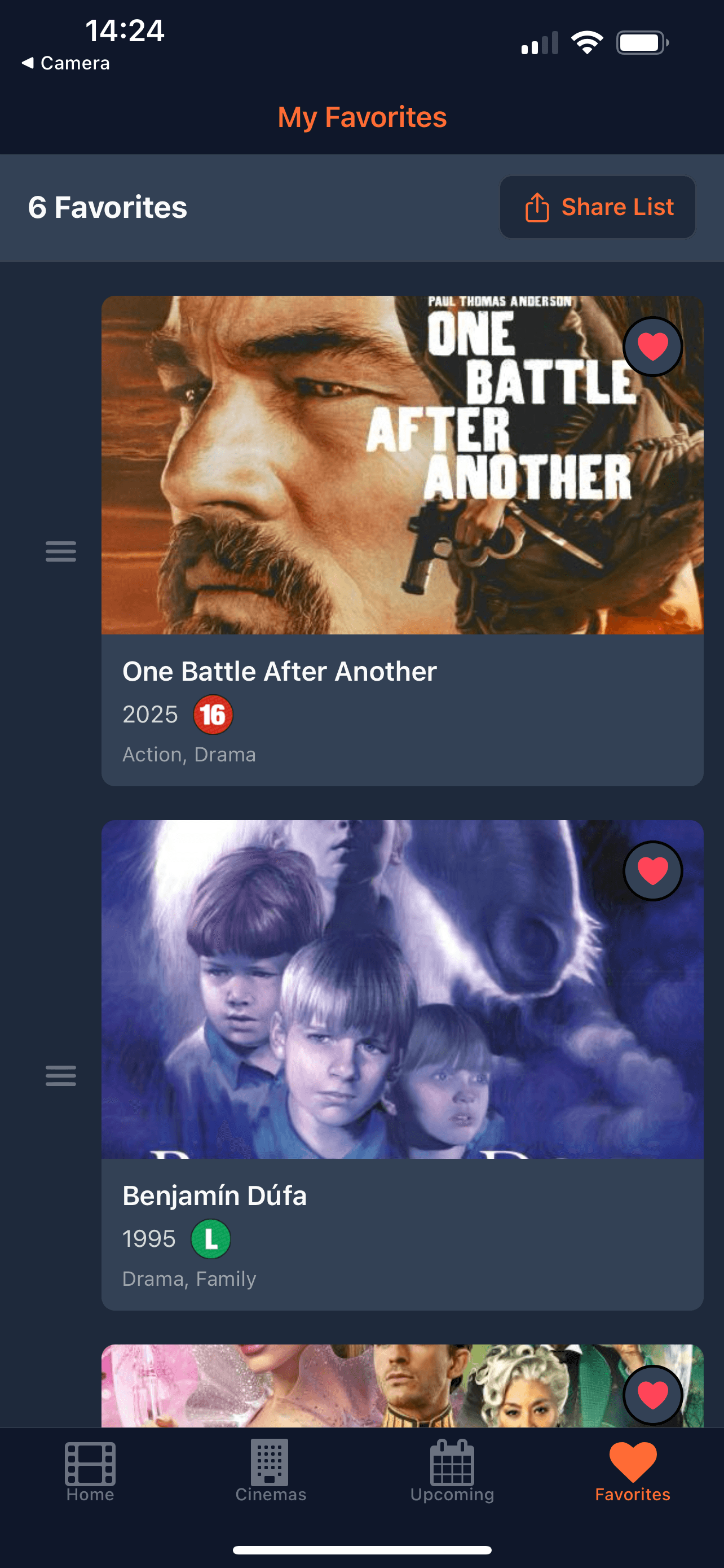 Dr. Cinema interface screenshot 3